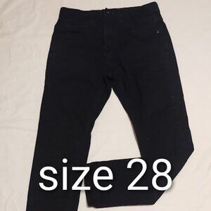 EUC Empyre Verge Jeans Mens 28x30 Black Cotton Denim Mid Rise Zipper